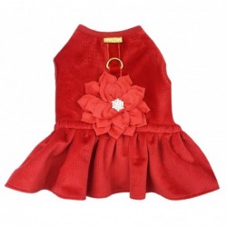 Harness Dress Foral Red